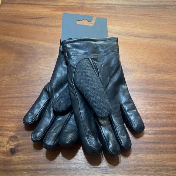 NEW Stewart of Scotland Herringbone Leather Gloves Small - Picture 2 of 6